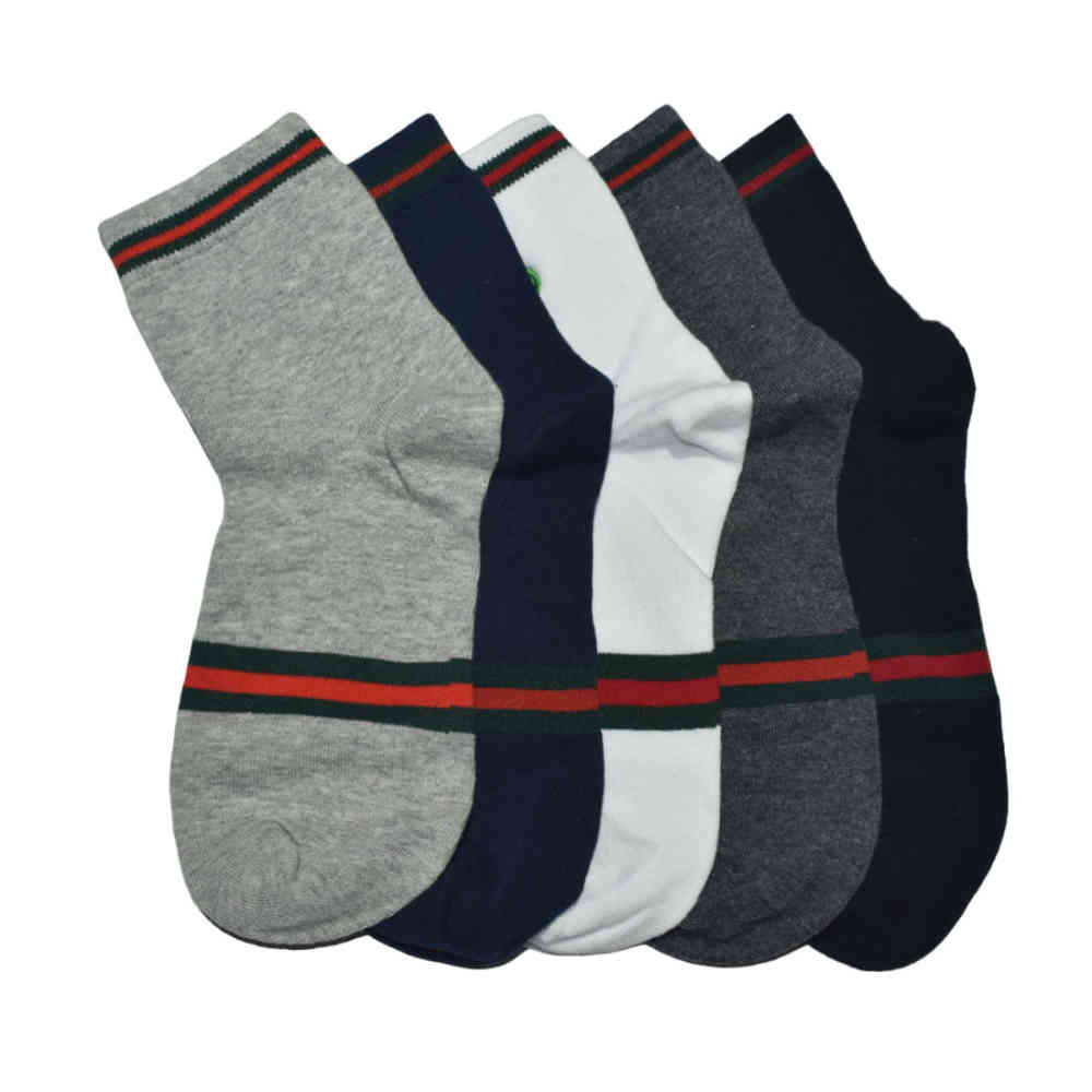 Gucci Embroidered logo Low Cut Premium Socks - Pack of 5-thumb-1
