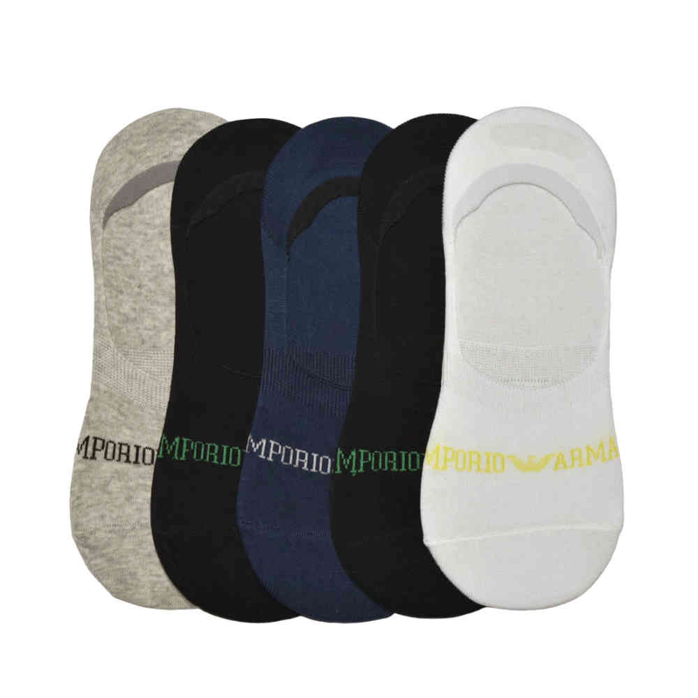 No Show Premium Quality Socks Emporio Armani Embroidery logo Premium No Show Socks - Pack of 5