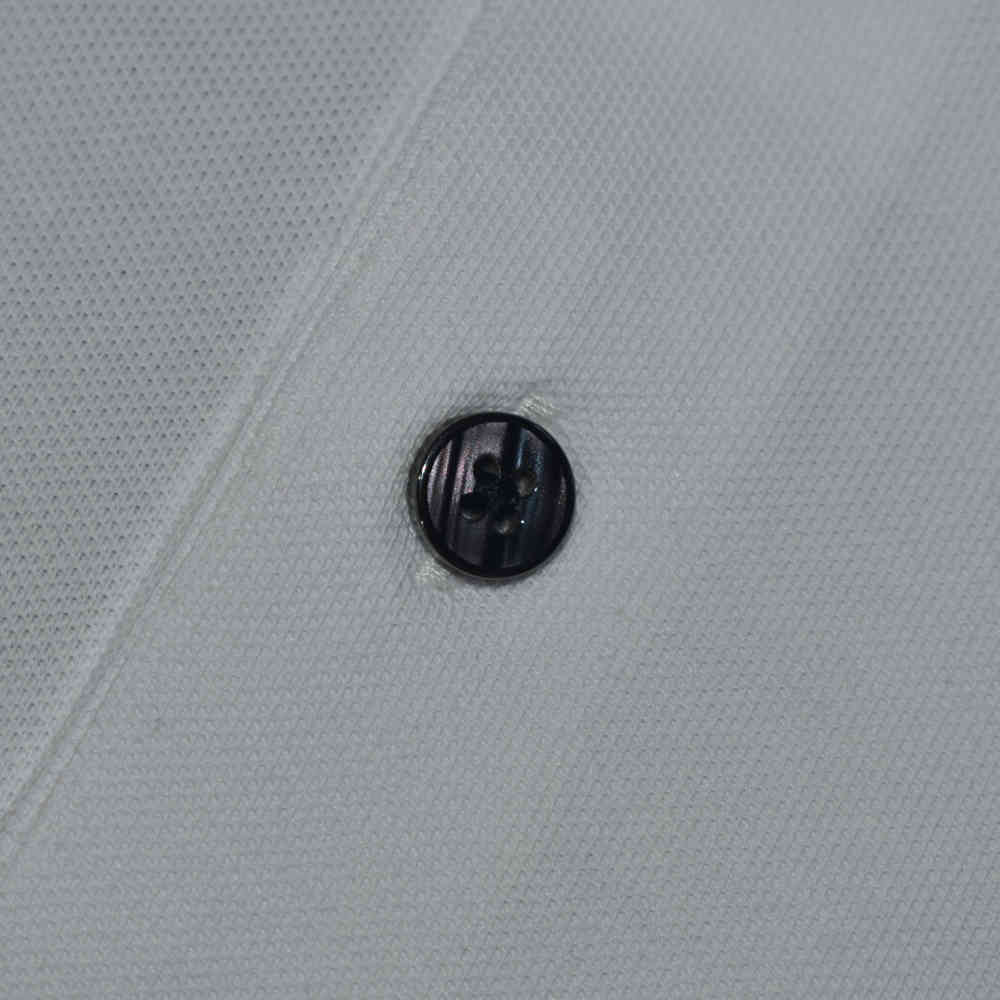 Burberry White Premium Quality Polo Tees-6