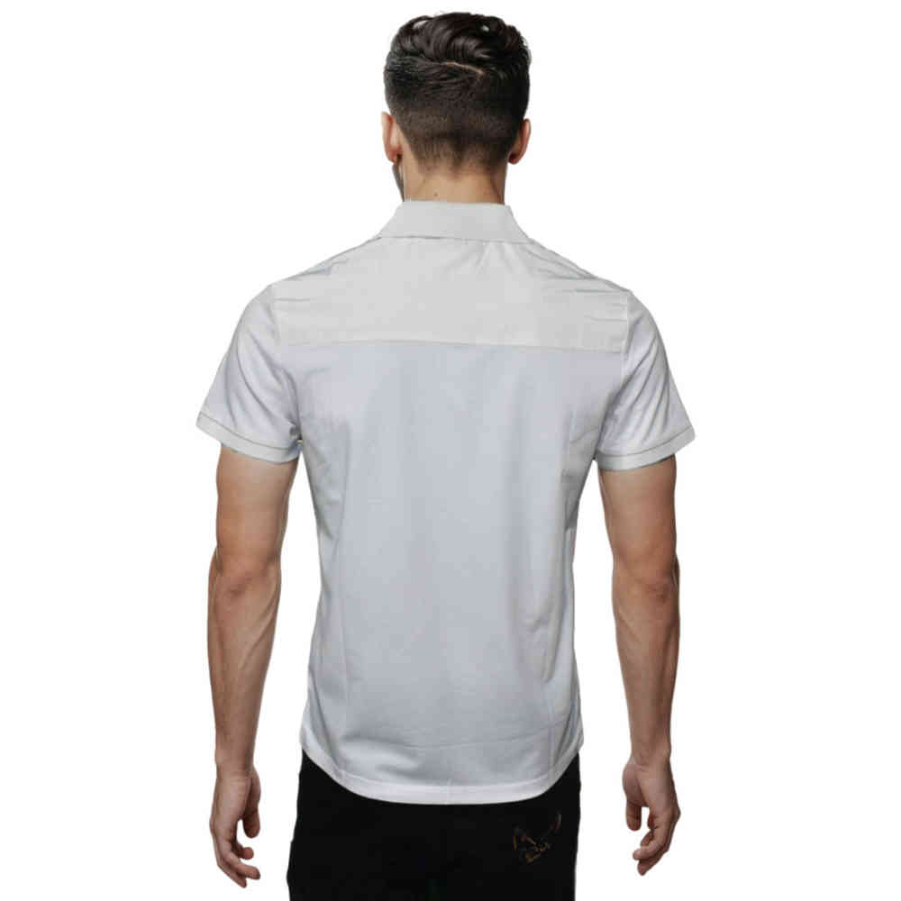 Prada White Premium Stretch Cotton Polo T-shirt-thumb-1