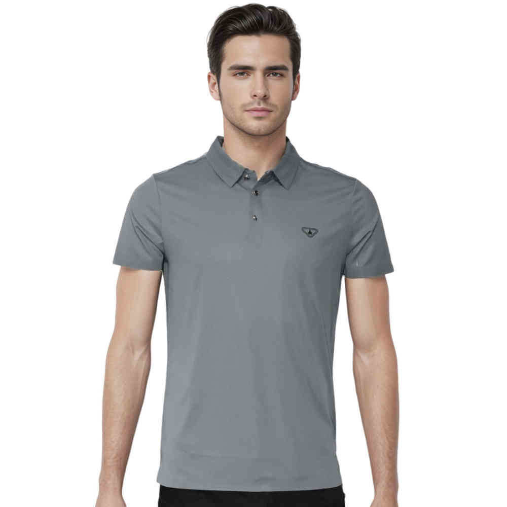 Blue Prada Black Premium Regular Fit Polo T-shirt