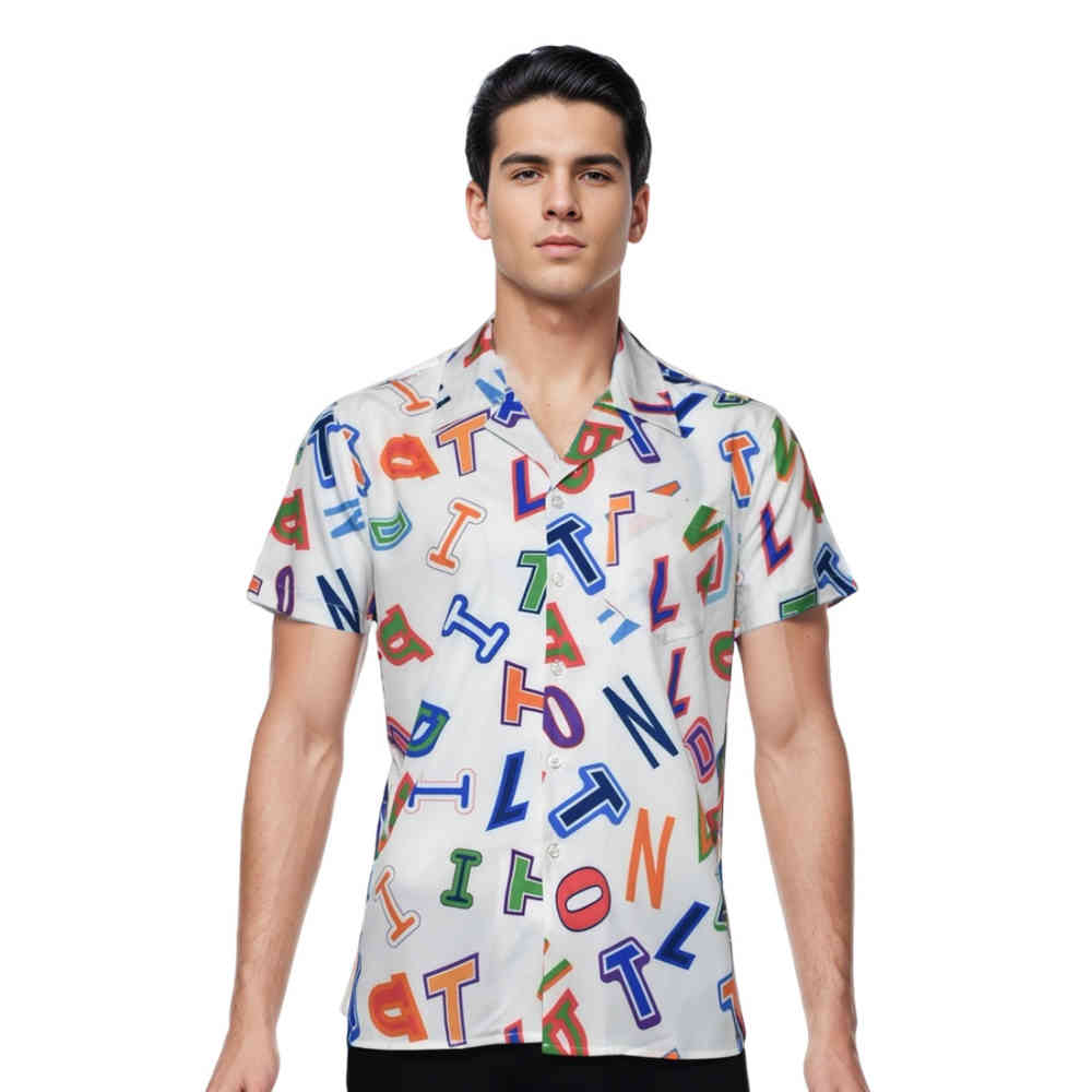 Louis Vuitton Printed Premium Quality Short Sleeve Shirt-thumb-0