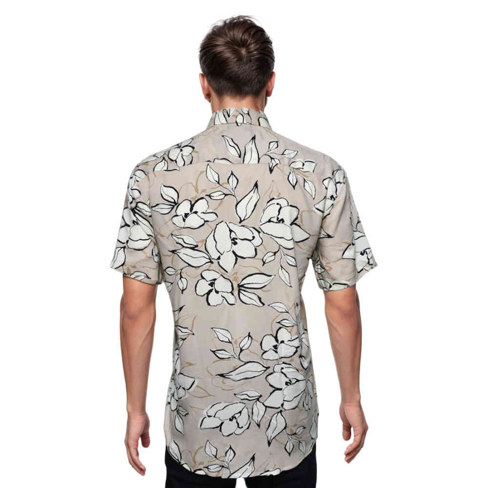Gucci Beige Floral Printed Premium Quality Shirt-thumb-1