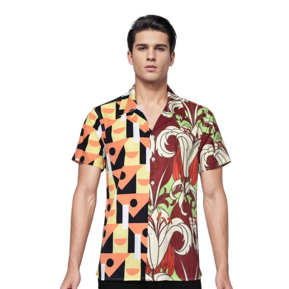 Prada Red & Yellow Premium Quality Shirt-thumb-0