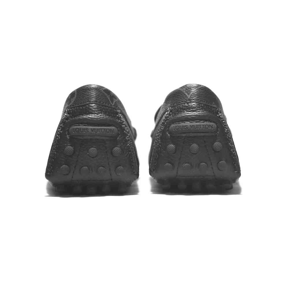 Louis Vuitton Black Hockenheim Moccasin Loafers-4