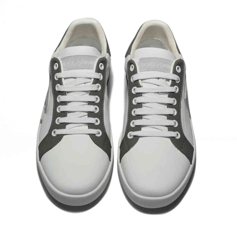 Dolce & Gabbana Portofino White & Grey Sneakers-thumb-3