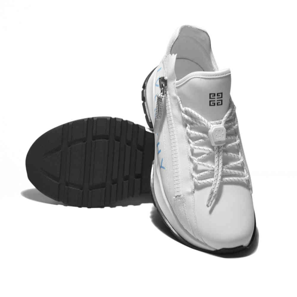 Givenchy White Spectre Zip-up Sneakers-thumb-5