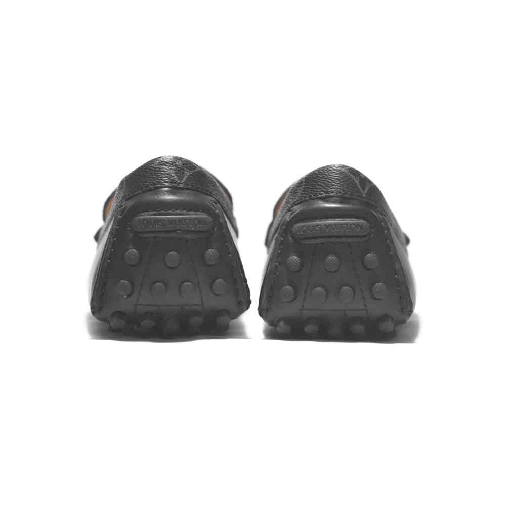 Louis Vuitton Monogram Premium Black Loafers-4