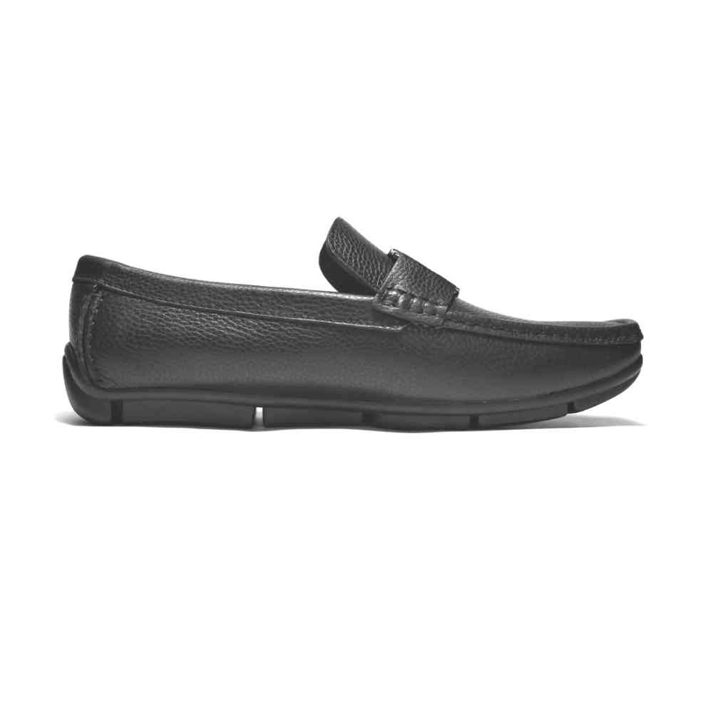 Burberry TB Black Premium Leather Loafers-2