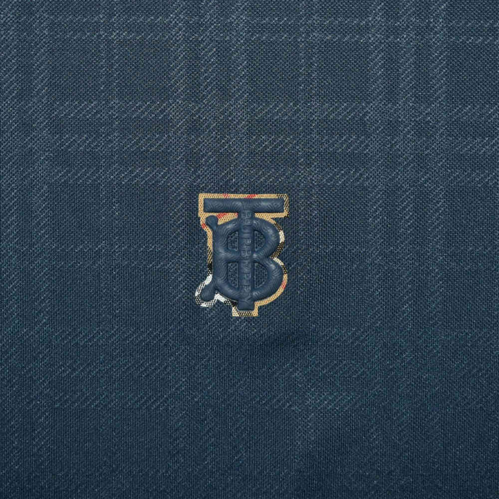 Burberry Blue Premium Quality Polo T-shirt-3