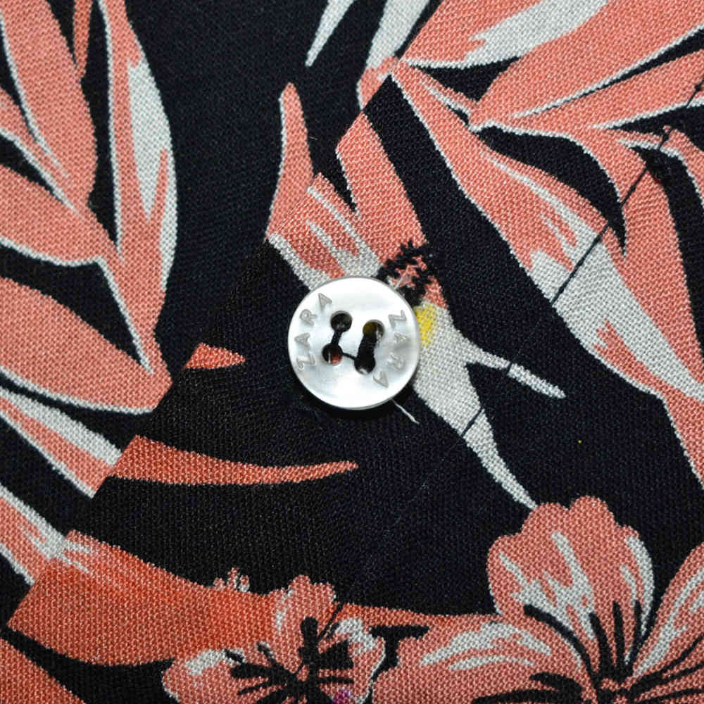 Zara Multi Flower Print Premium Quality Half Sleeve Shirt-3