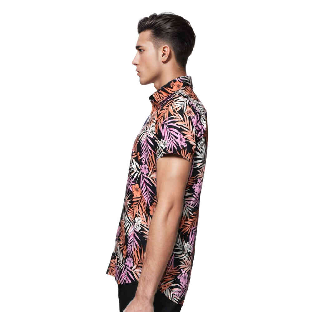 Zara Multi Flower Print Premium Quality Half Sleeve Shirt-2