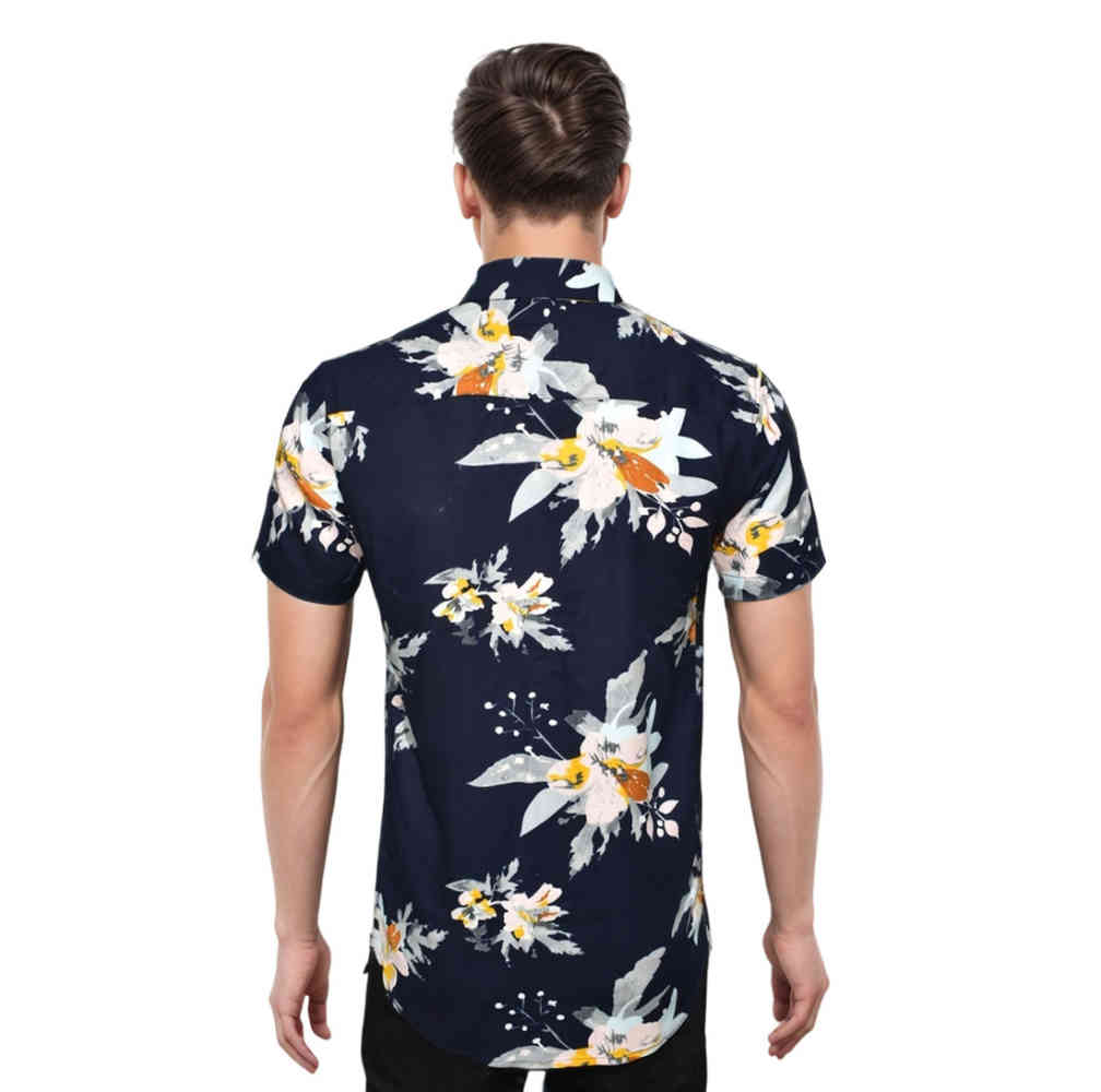 Zara Blue Premium Quality Half Sleeve Shirt-1