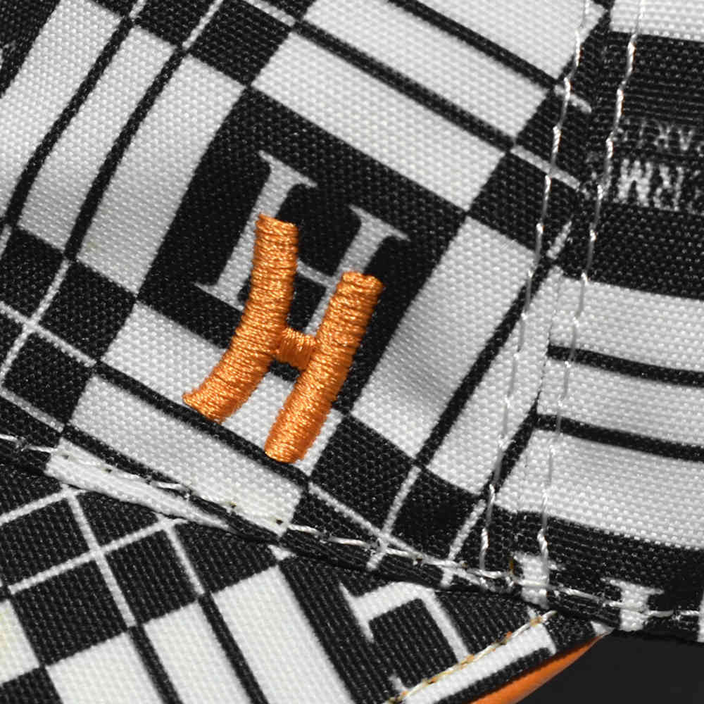 Hermes Black & White Checks Premium Cap-thumb-3