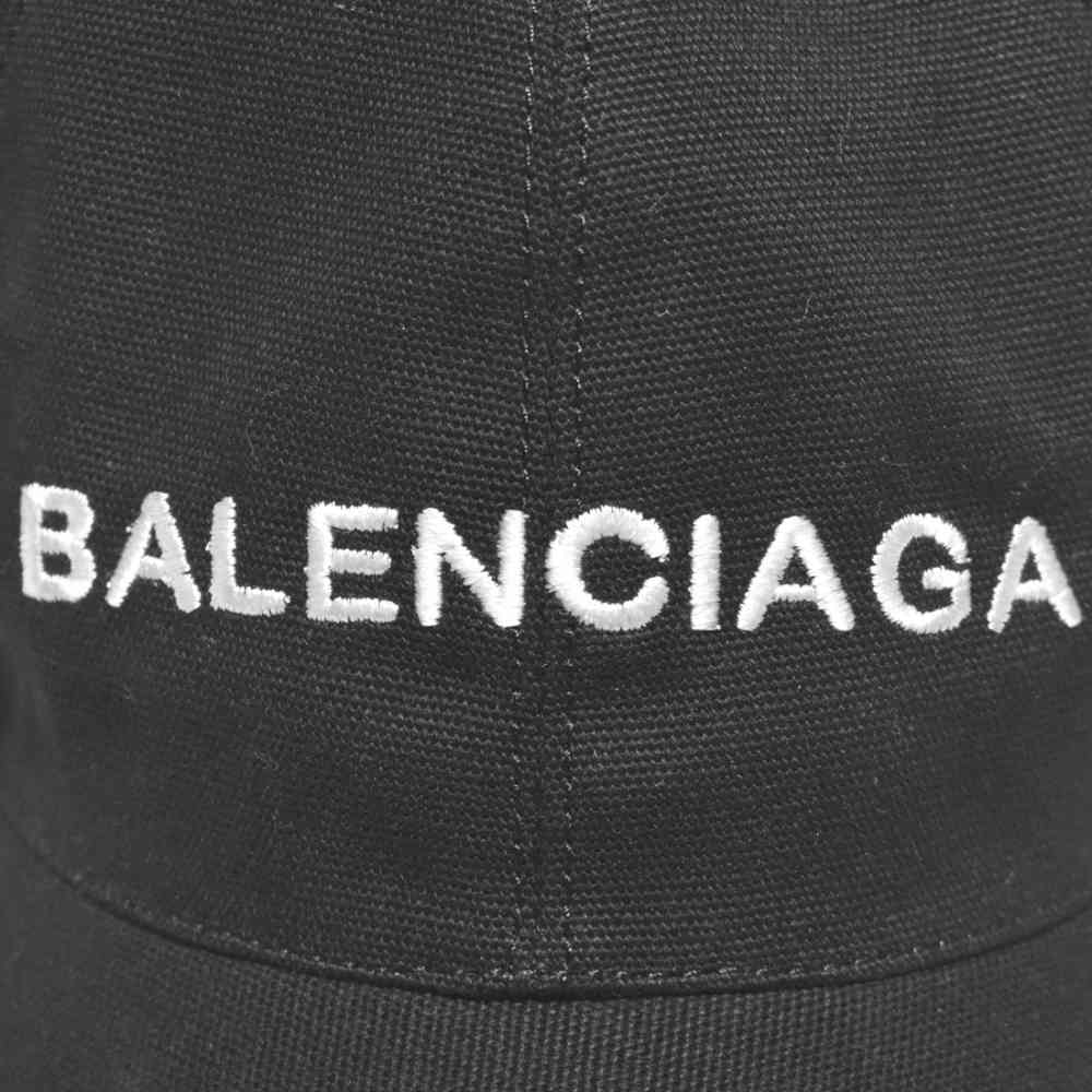 Balenciaga Embroidered Black Premium Cap-thumb-3