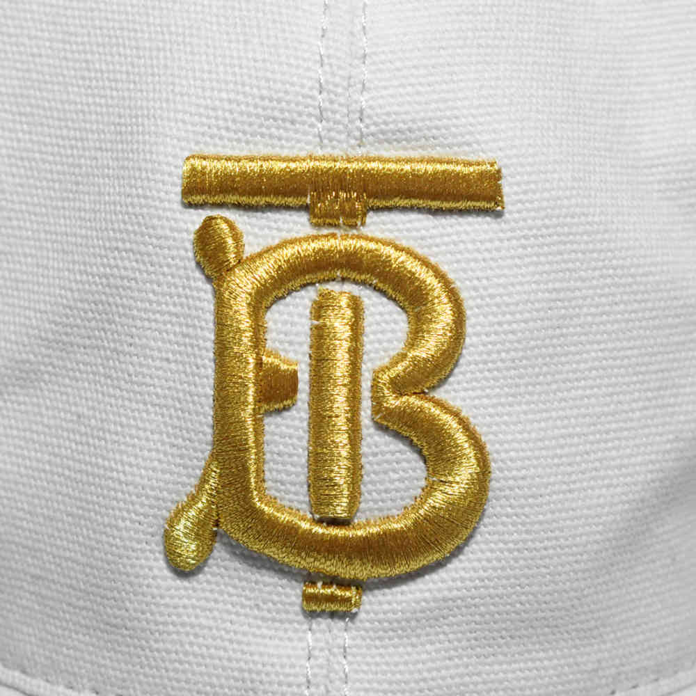 Burberry TB Embroidered White Premium Cap-thumb-3
