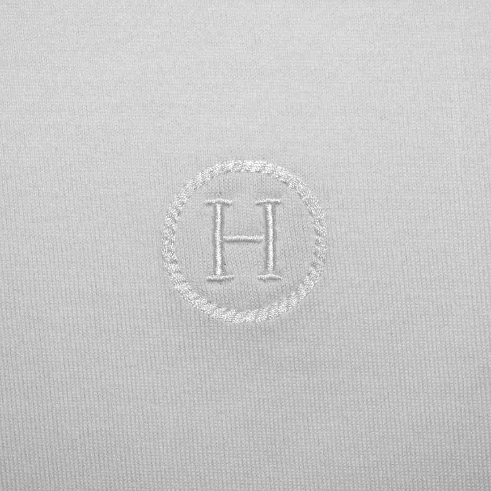 Hermes White Premium Luxury Polo T-shirt-3
