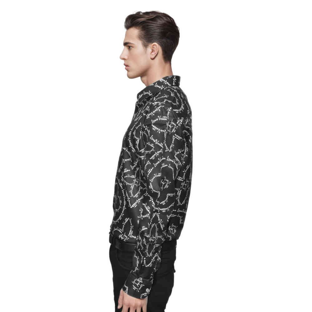 Louis Vuitton Black Premium Quality Shirts-2