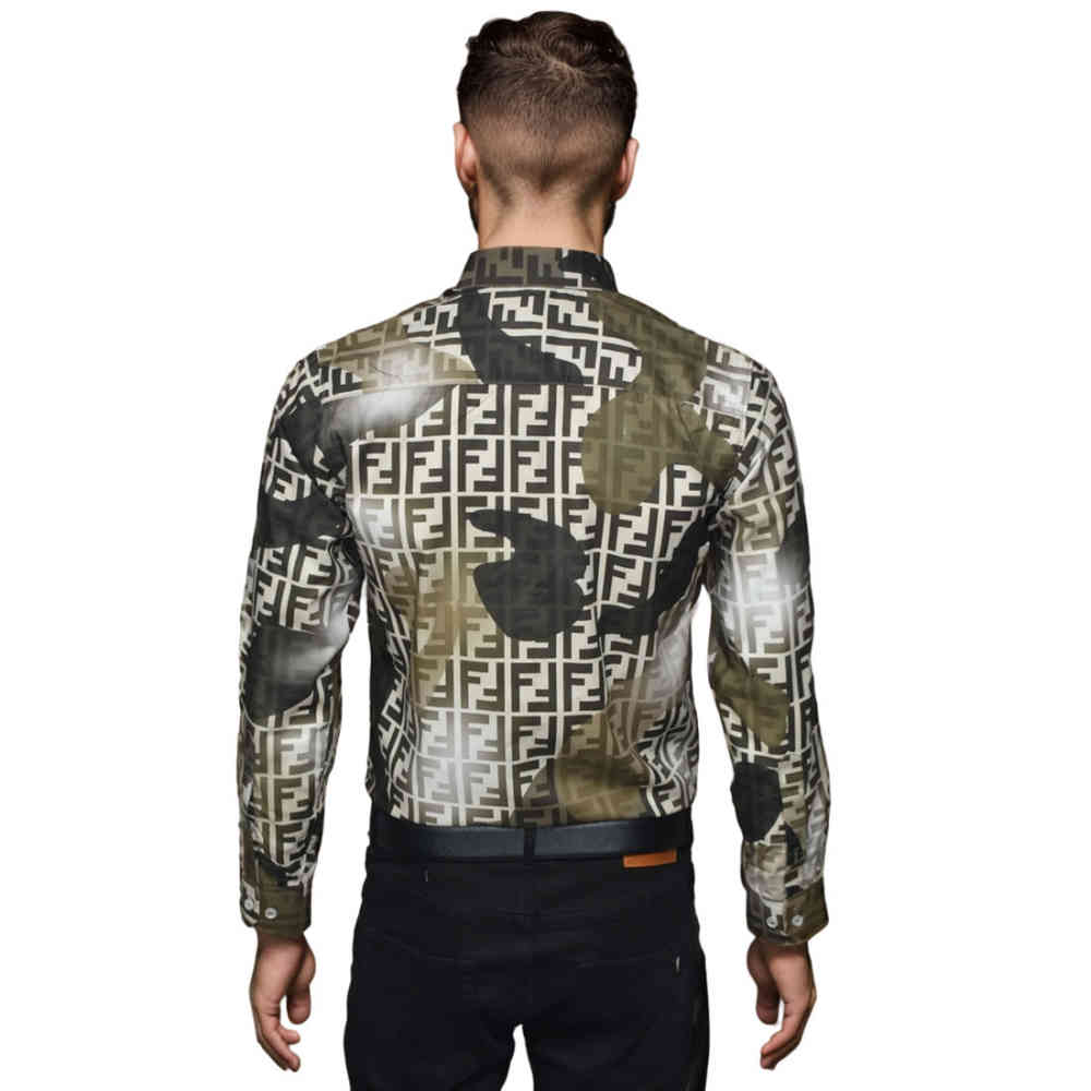 Fendi Brown Premium Quality Shirt-1