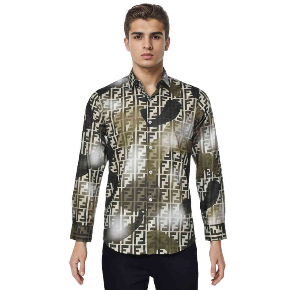 Fendi Brown Premium Quality Shirt-6