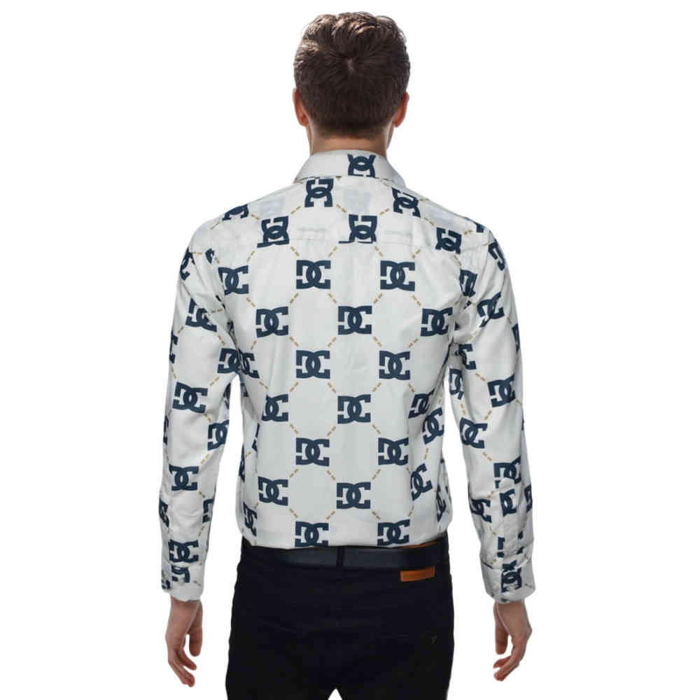 Dolce & Gabbana Monogram Print White Shirt-1