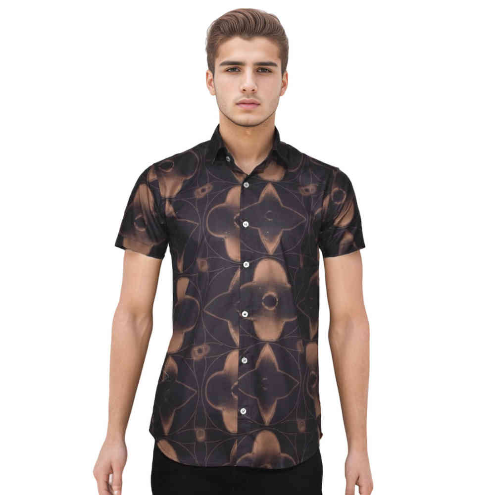 Black & Brown Louis Vuitton Black & White Premium Shirt