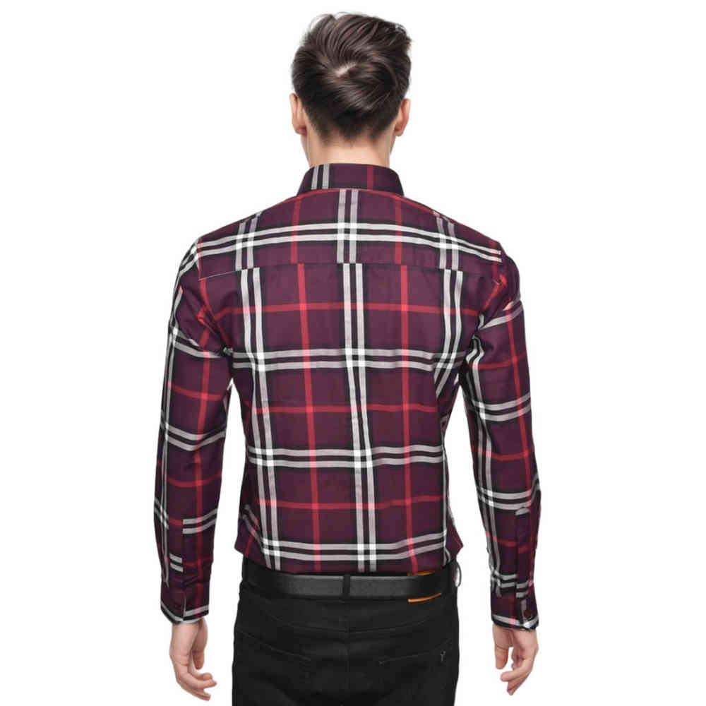 Burberry Wine Premium Quality Shirt-1