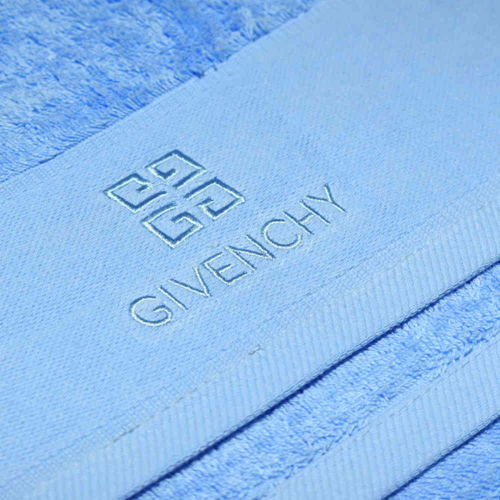 Givenchy Embroidered Blue Premium Towel - Set of 3-1