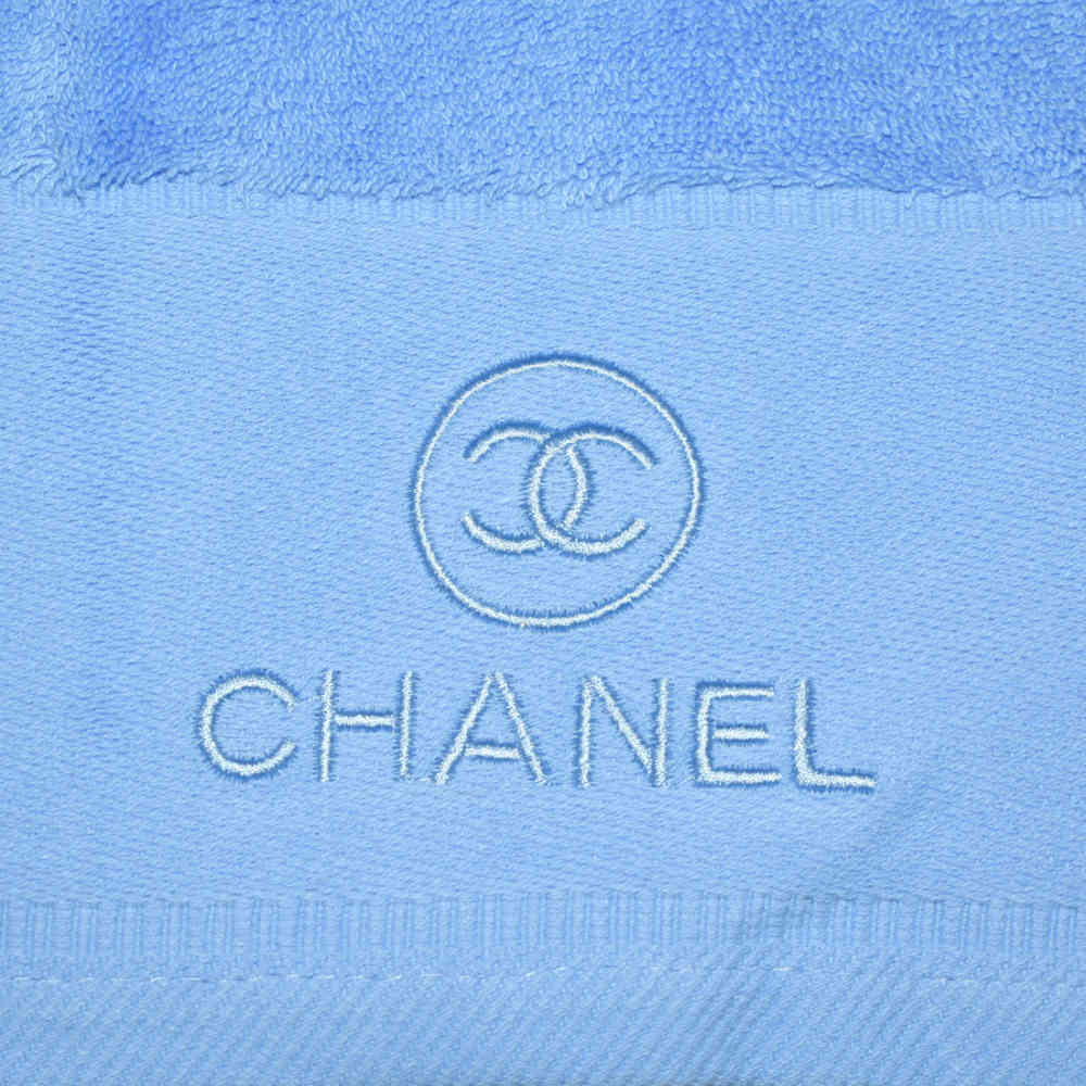 Chanel Embroidered logo Blue Premium Towel - Set of 3-4