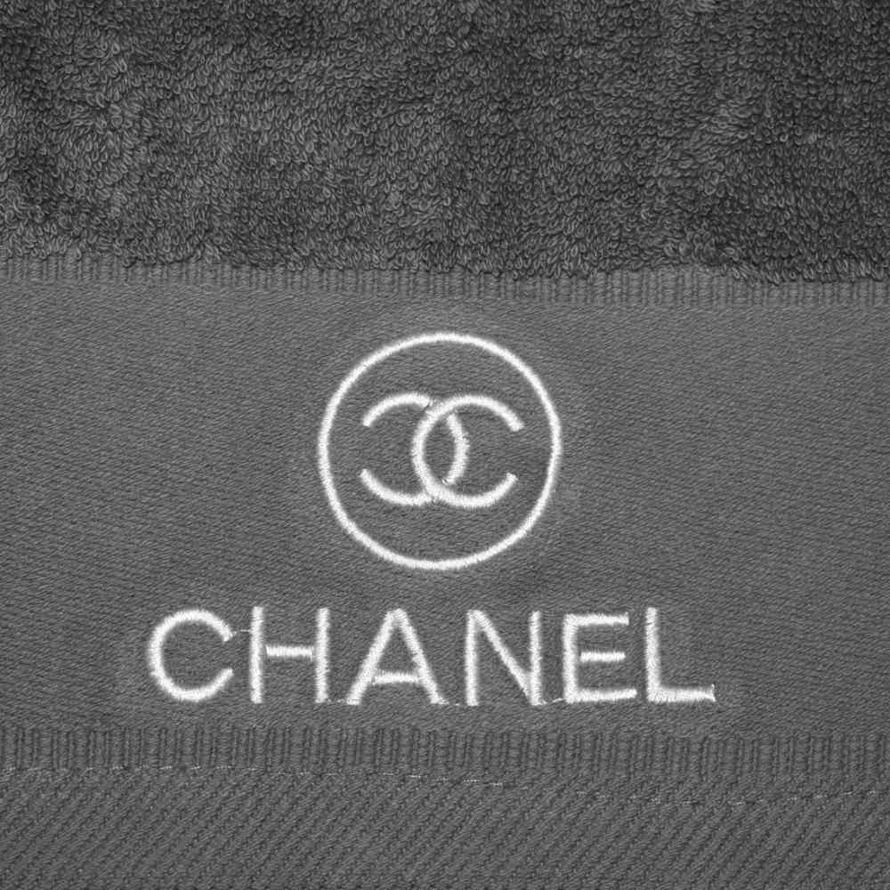 Chanel Embroidered logo Grey Premium Towel - Set of 3-4