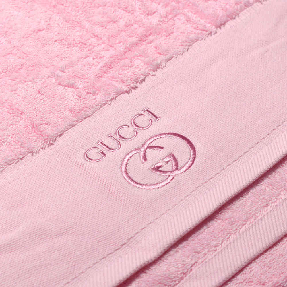 Gucci Embroidered Pink Premium Quality Towel - Set of 3-1