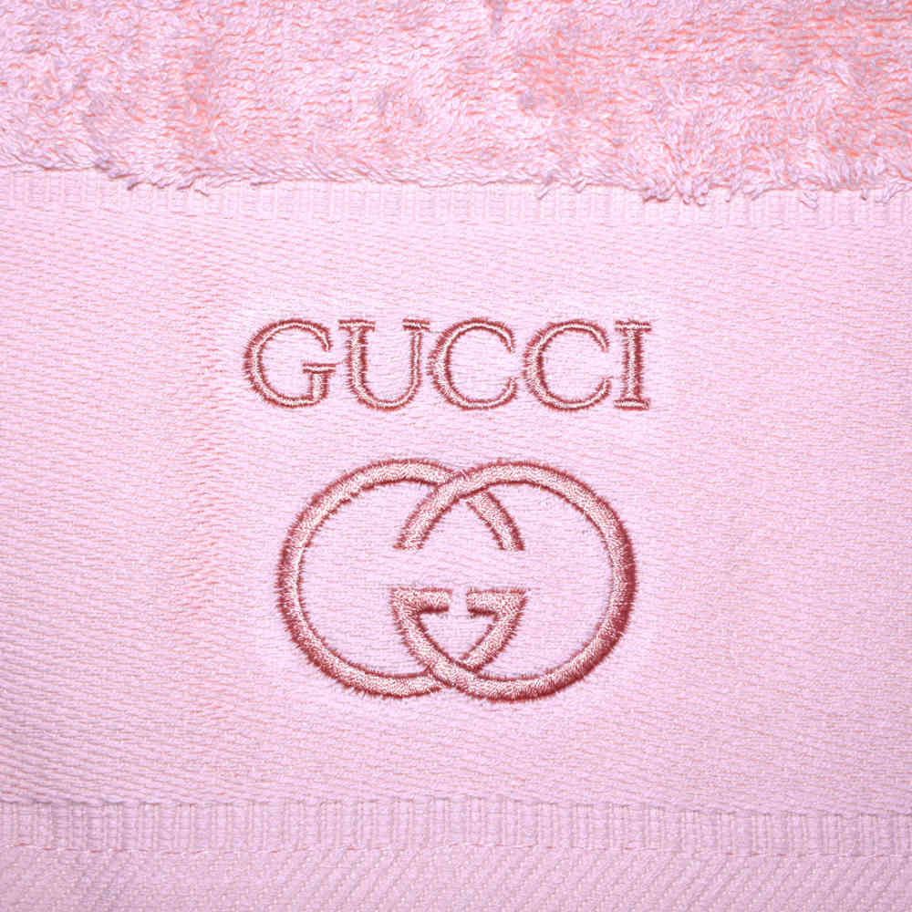 Gucci Embroidered Pink Premium Quality Towel - Set of 3-4