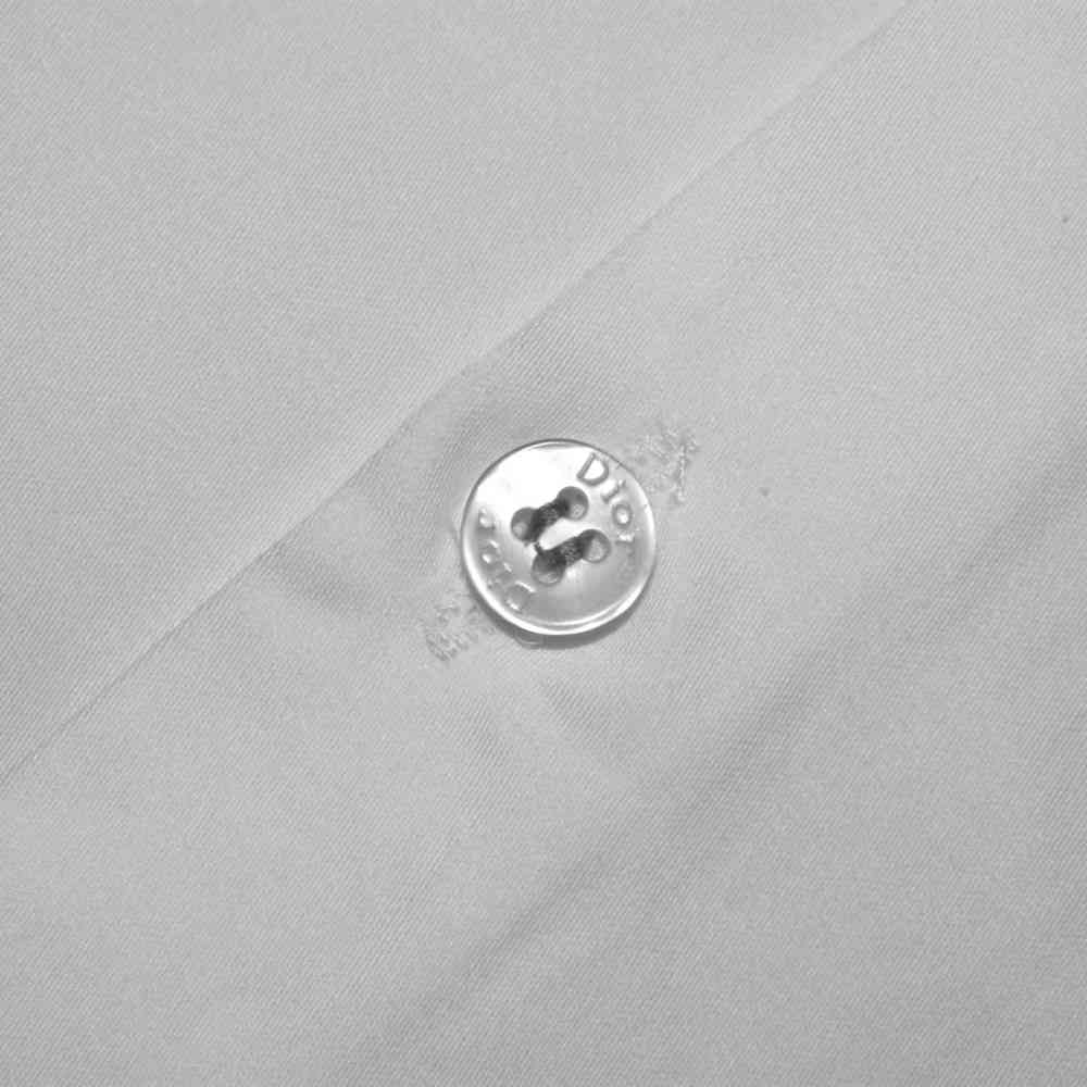 Dior Oblique Pattern Pocket Logo White Premium Shirt-4