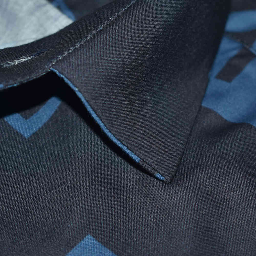 Armani Exchange Printed Black & Blue Premium Shirt-4