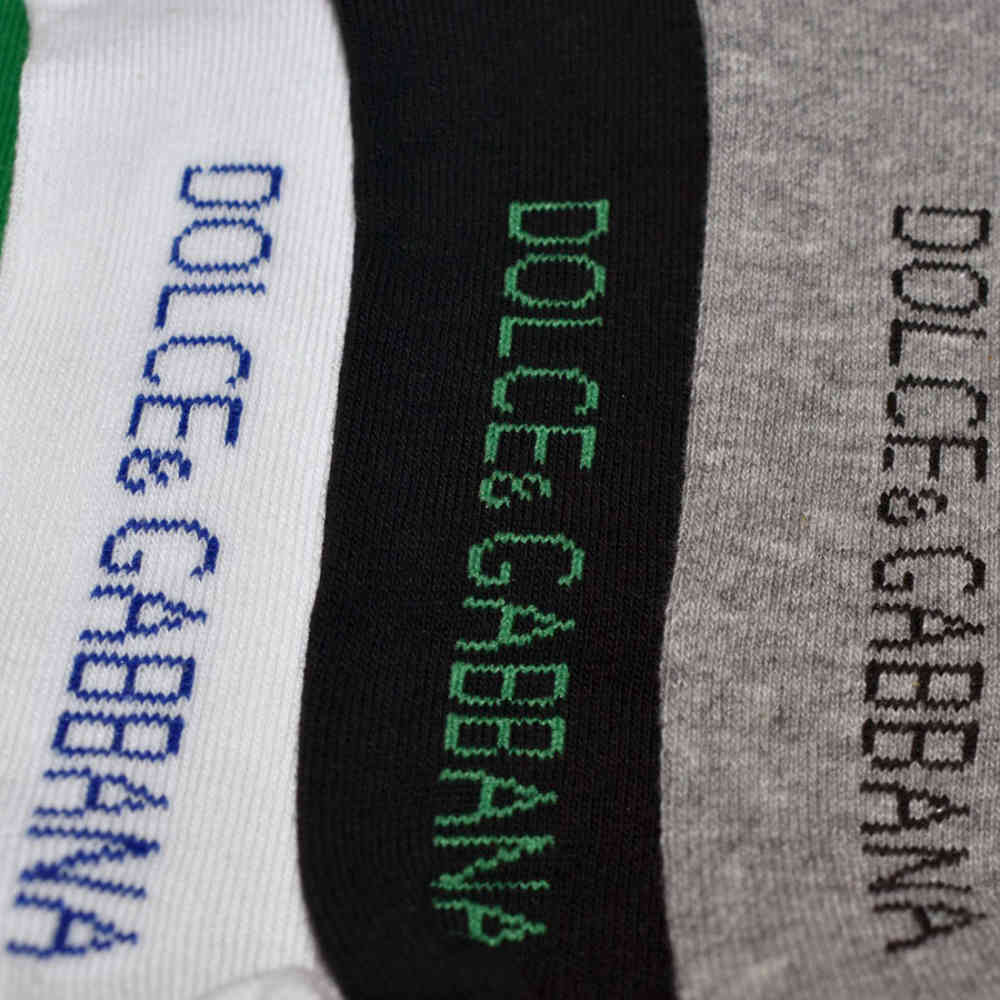 Dolce & Gabbana Low Anklet Single Line Premium Socks-thumb-3