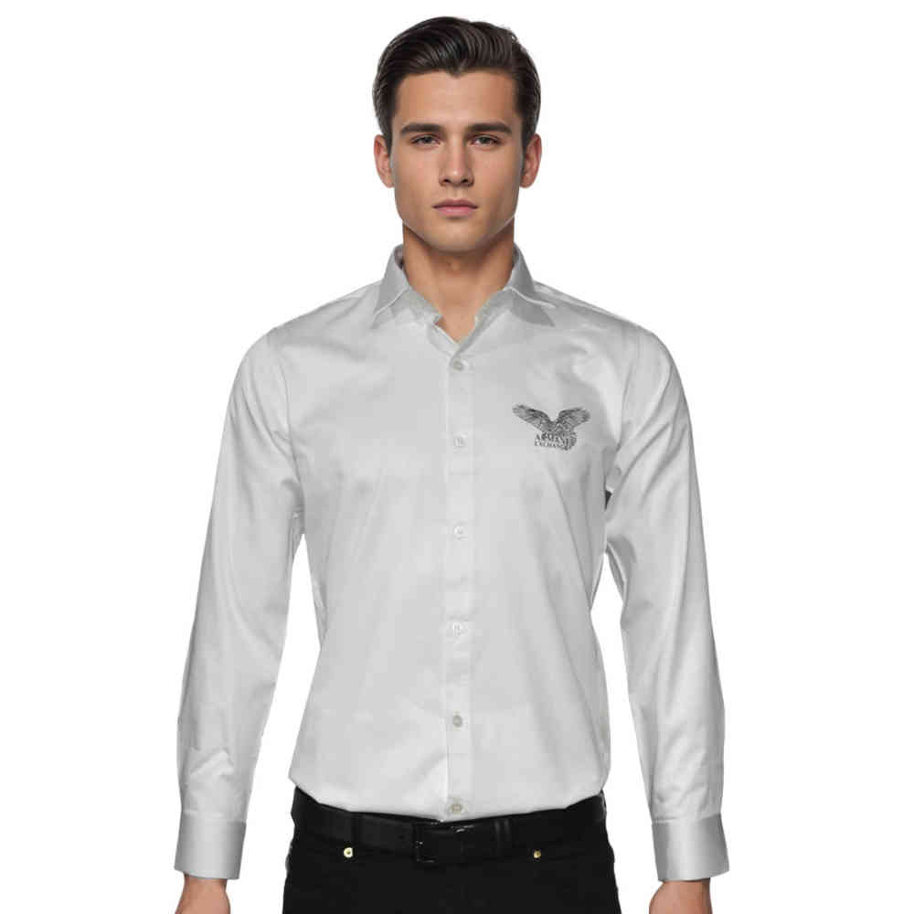White Armani Exchange Eagle Print Black Premium Shirt