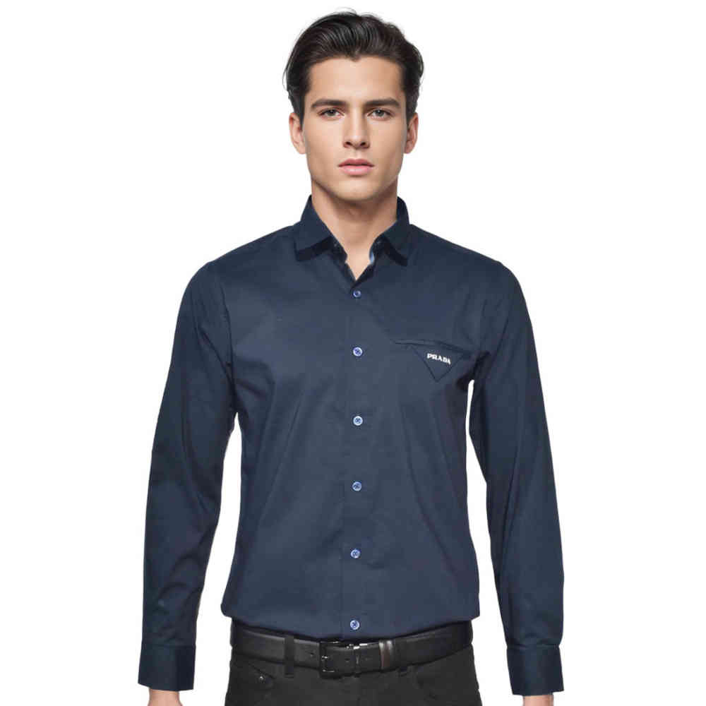 Navy Blue Prada Black Premium Quality Shirt