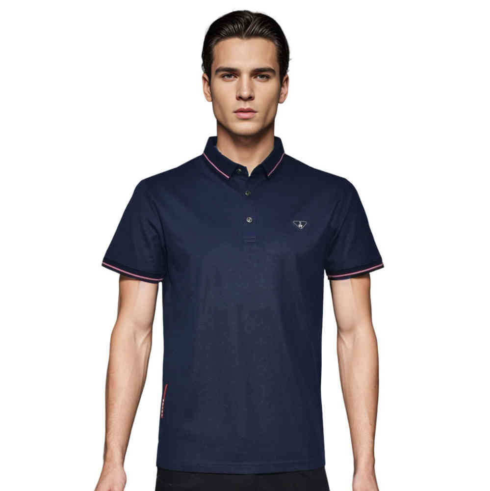 Navy Blue Prada Green Premium Quality Luxury Polo T-shirt