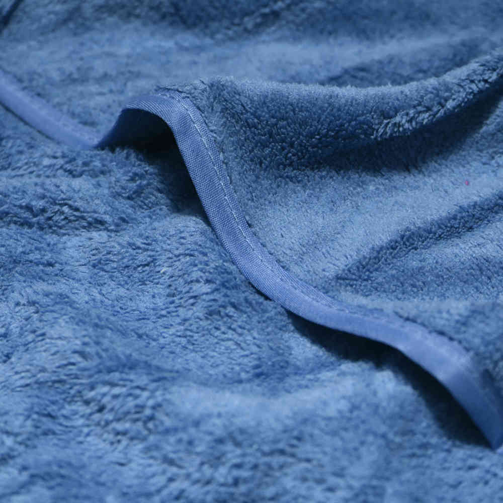 Prada Embroinded Blue Premium Quality Towel - Set of 2-thumb-2