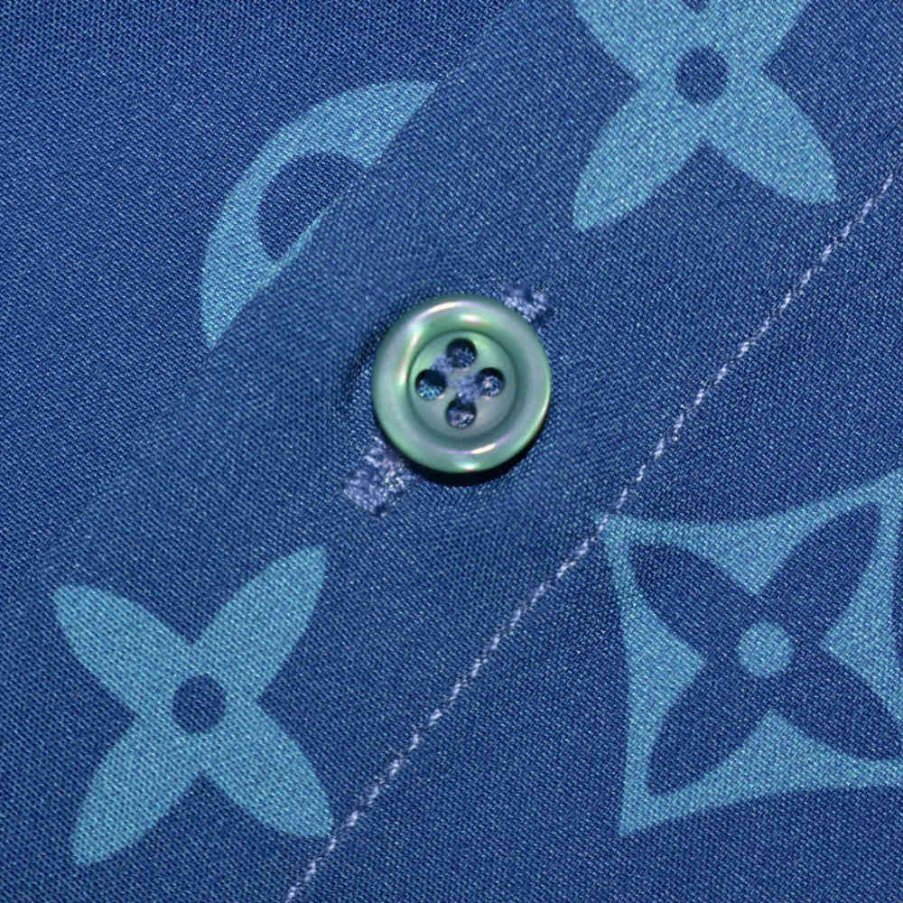 Louis Vuitton Blue Premium Mens Shirt & Shorts Combo-5