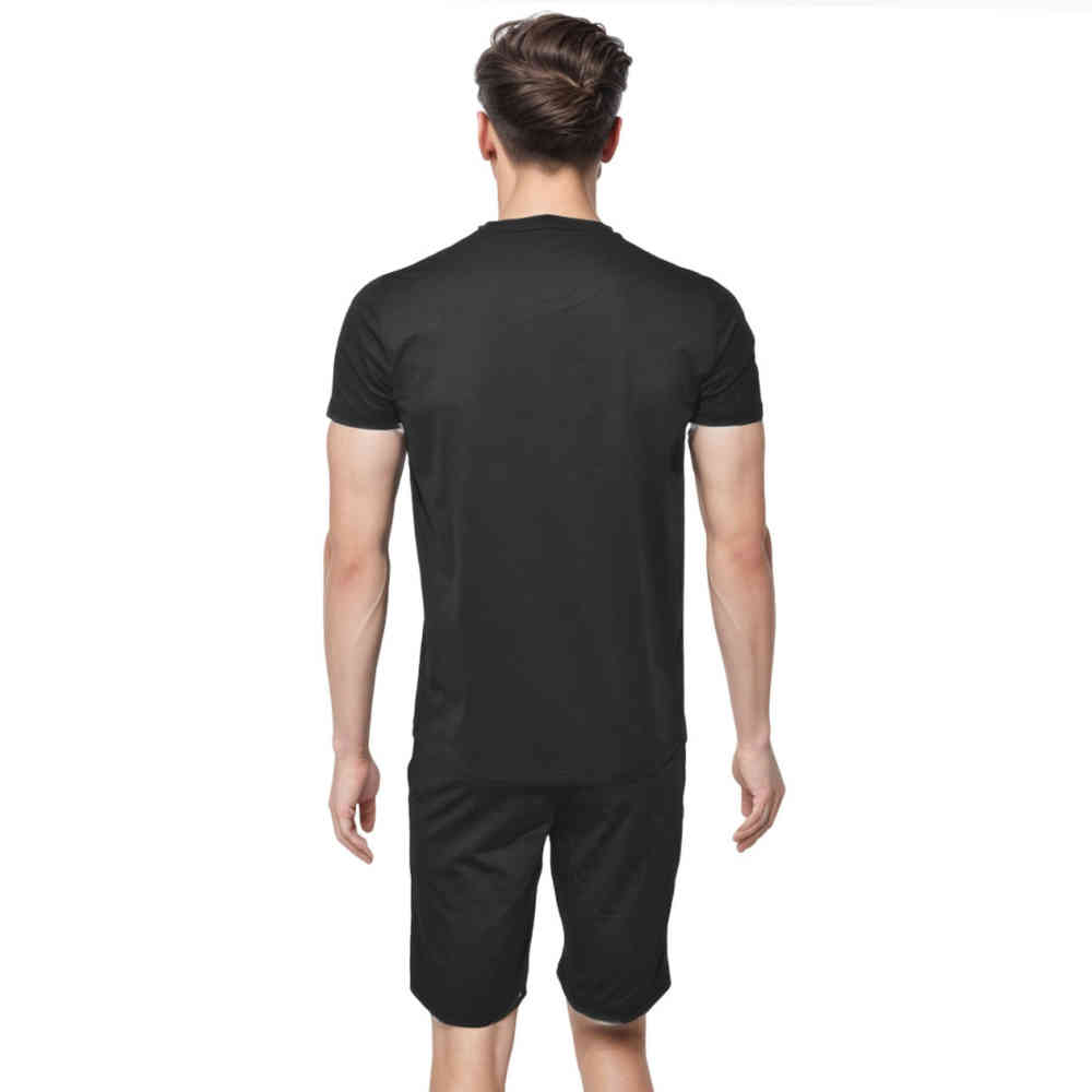 Michael Kors Embroidered Black Premium T-shirt & Shorts Combo-thumb-1