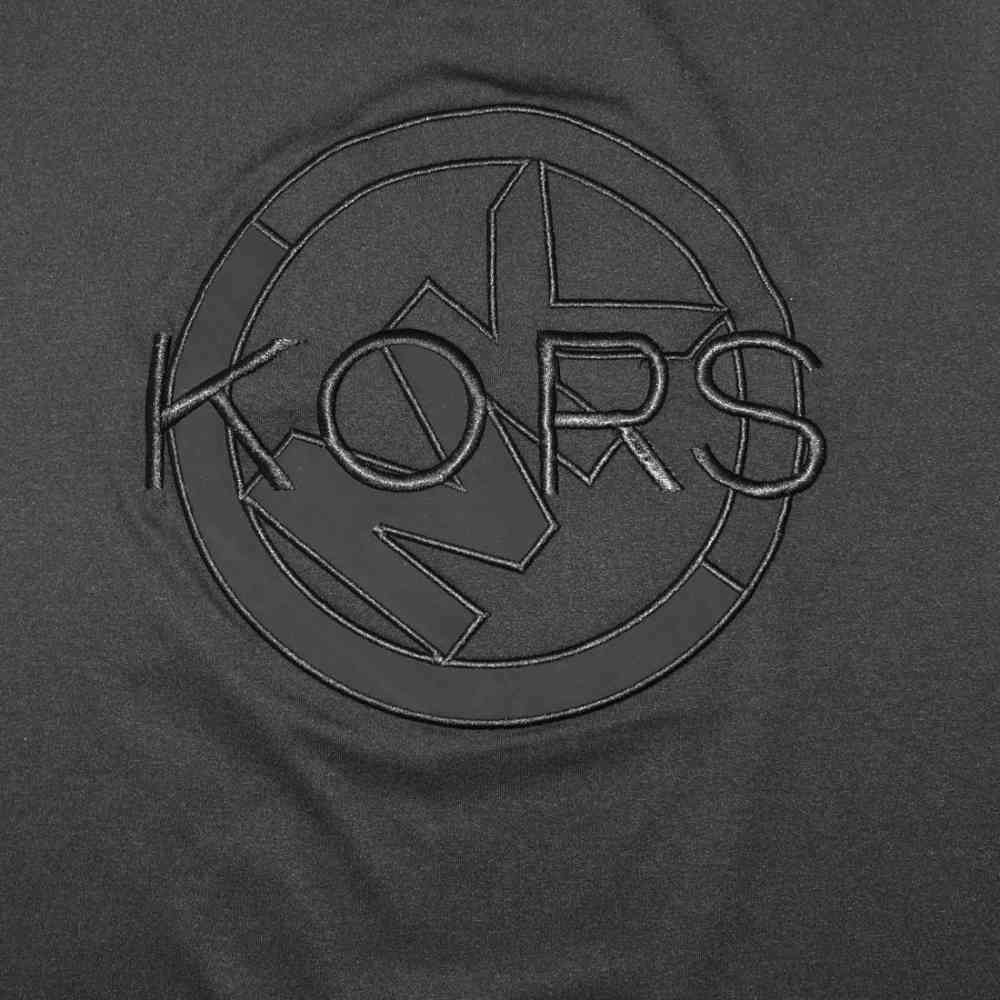 Michael Kors Embroidered Black Premium T-shirt & Shorts Combo-thumb-4