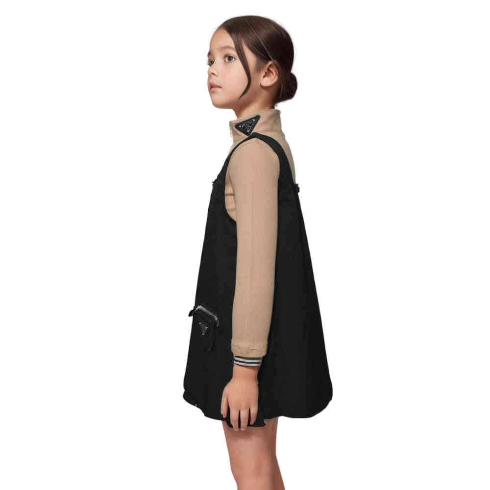 Prada Brown & Black Premium Girls Dress-2