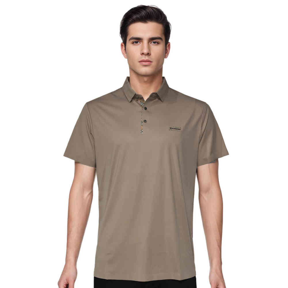 Brown Burberry Grey Premium Quality Polo Tees
