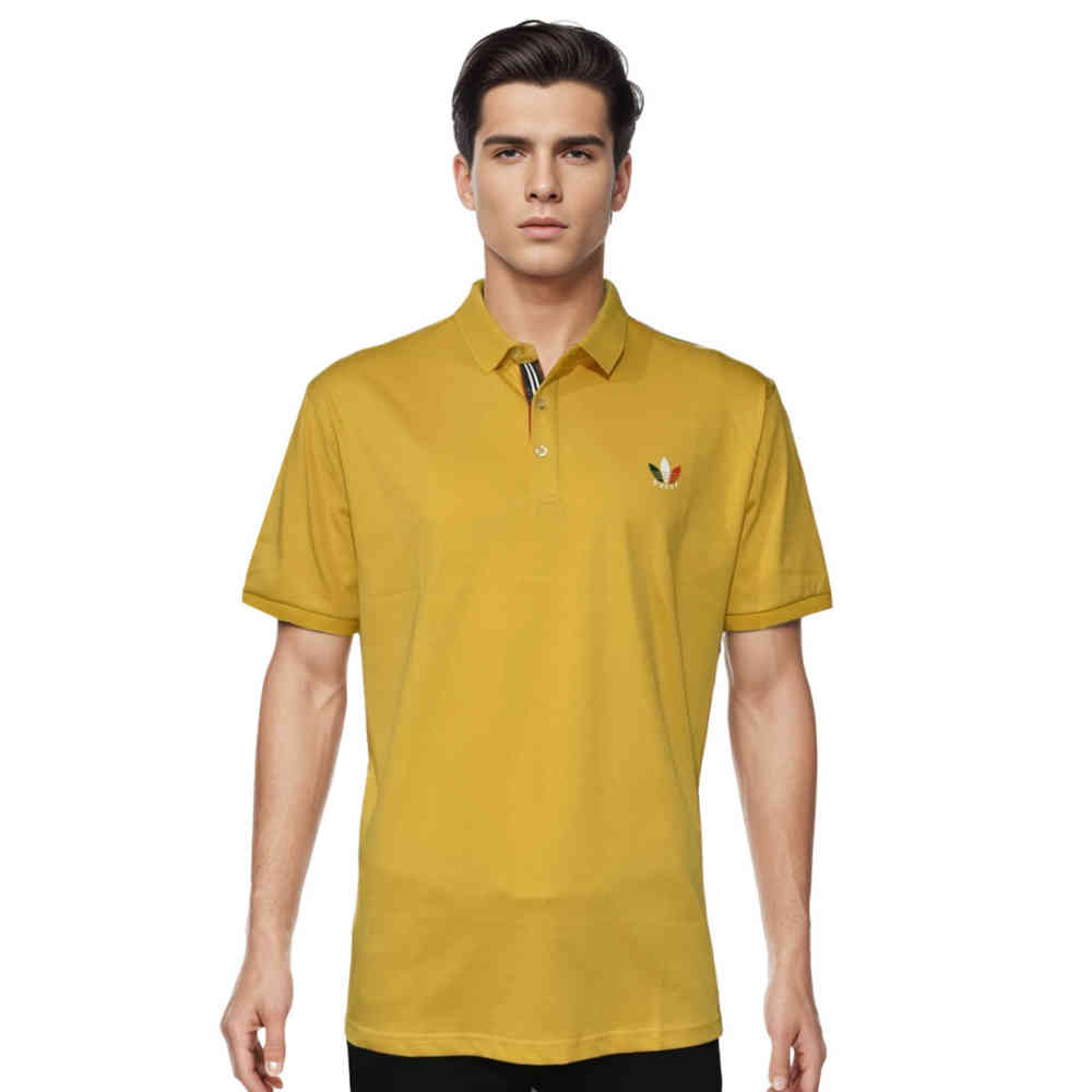 Yellow Gucci White Premium Quality Polo T-shirt