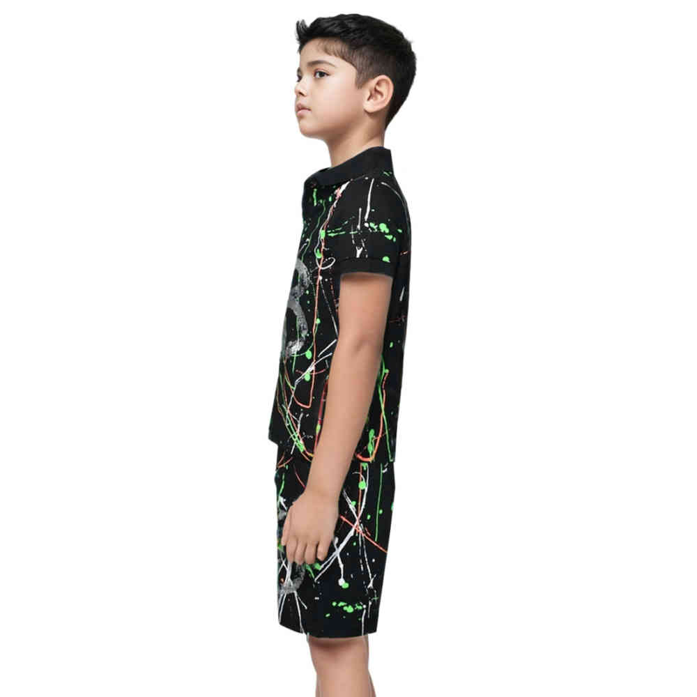 Balenciaga Black Premium Quality Kids Co-ord Set-2