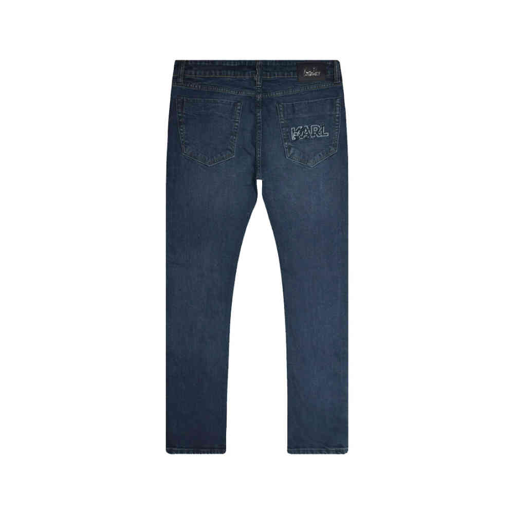 Karl Lagerfeld Dark Blue Premium Quality Jeans-thumb-5
