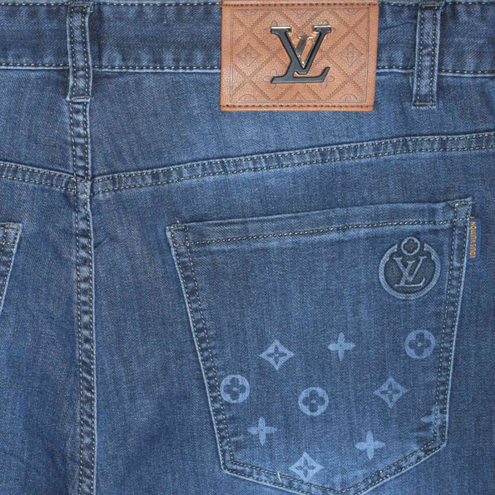 Louis Vuitton Blue Premium Quality Jeans-thumb-3