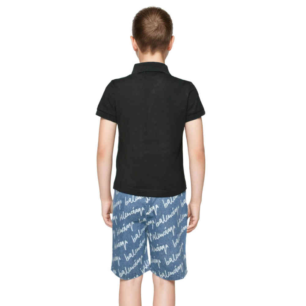 Balenciaga Print Black Premium Kids Co-ord Set-1