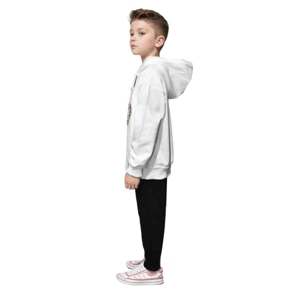 KENZO Tiger Emroidered White Premium Kids Co-ord Set-2